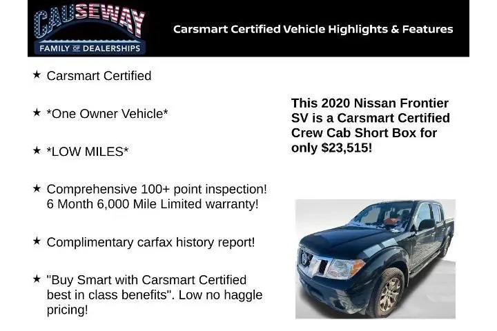 $23515 : Nissan Frontier 2020 4x4 S 4 image 2