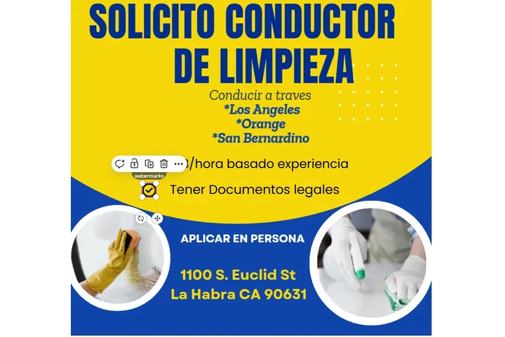 🚚CONDUCTOR DE LIMPIEZA 📍 image 1