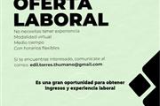 Gran oportunidad de trabajo en Bogota
