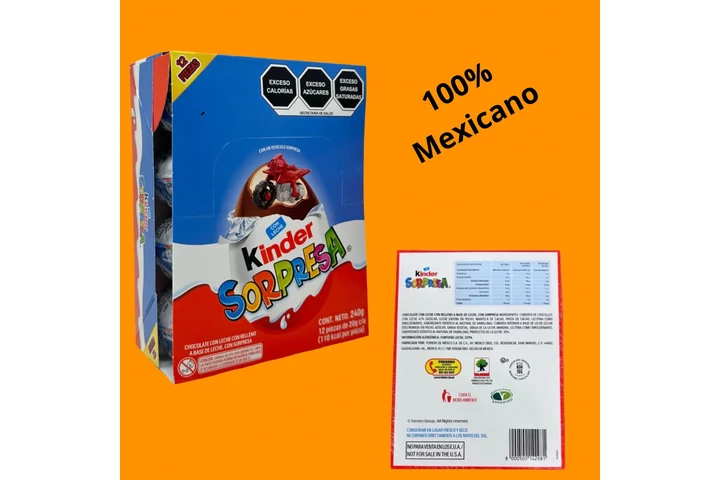 $22 : Huevo kinder 12 pz Mexicano image 4