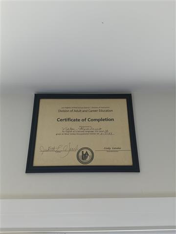 Certificate of completion image 1