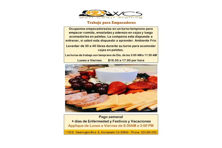 Trabajo para Empacadores image 1