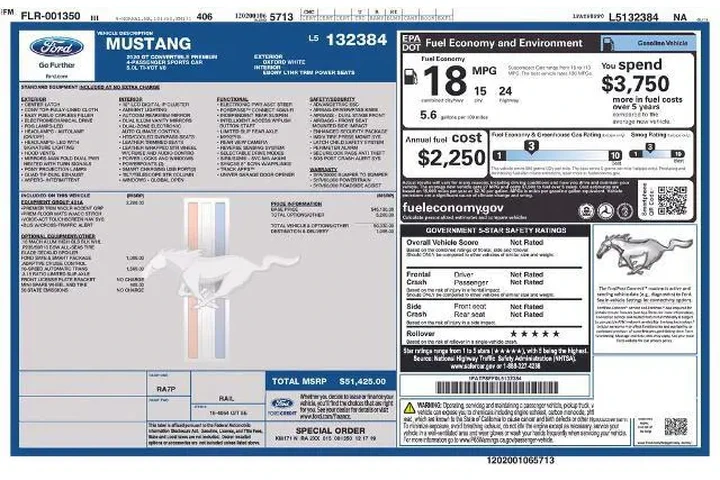 $31000 : Ford Mustang 2020 GT Premium image 3