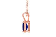 $6445 : Sapphire Rose Gold Necklace thumbnail
