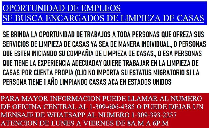 EMPLEOS DISPONIBLE EN LIMPIEZA image 1