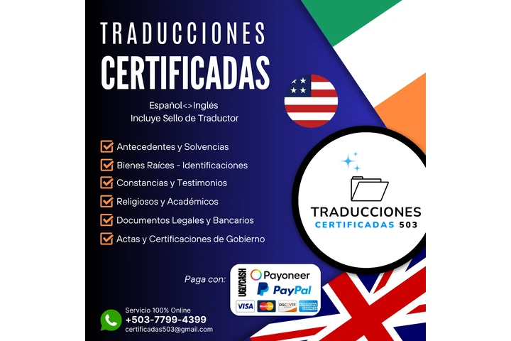 TRADUCCIONES CERTIFICADAS image 1