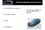 $22382 : Nissan Altima 2022 AWD 2.5 S thumbnail