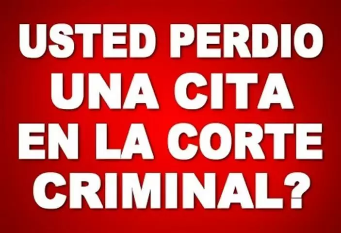 CITA EN LA CORTE CRIMINAL ? image 1