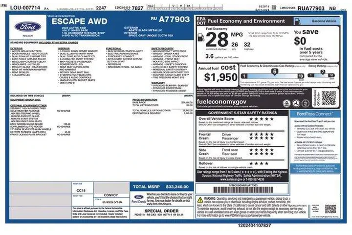 $23999 : Ford Escape 2024 AWD Active image 9