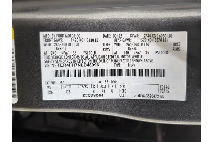 $30950 : Ford Ranger 2022 4x4 Lariat image 9