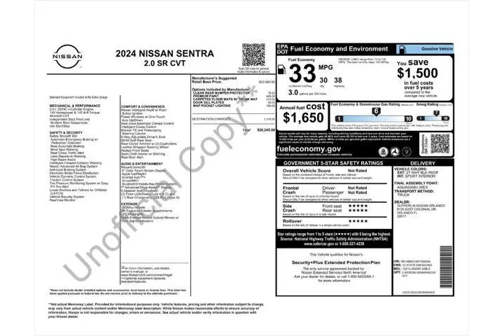 $20987 : Nissan Sentra 2024 SR 4dr Se image 4