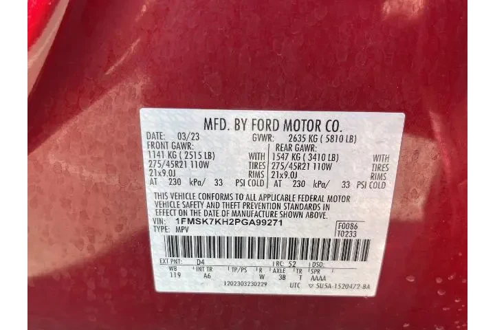 $28588 : Ford Explorer 2023 ST-Line 4 image 5