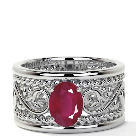 $722 : 0.65-carat Antique Ruby Rings image 1