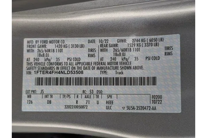 $30226 : Ford Ranger 2022 4x4 Lariat image 10