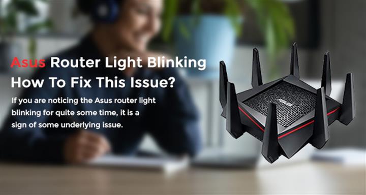 Asus router light blinking image 1