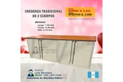 CREDENZA TRADICIONAL 2 CUERPOS en Guatemala City