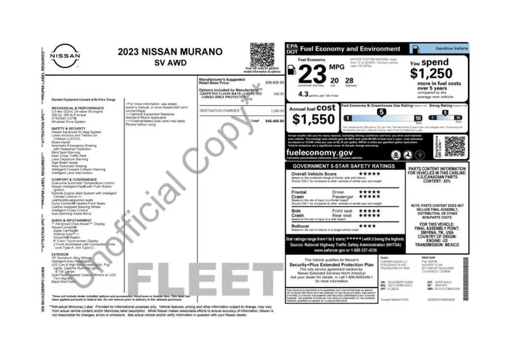 $17425 : 2023 Murano SV image 5