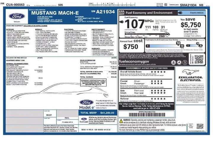 $29700 : Ford Mustang Mach-E 2025 Sel image 3