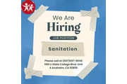 Now Hiring Sanitation! en Orange County