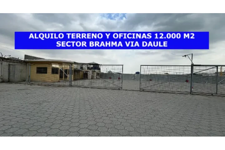 $18000 : ALQUILO TERRENO OFIC VIA DAULE image 1