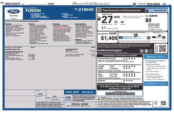 $11894 : Ford Fusion 2019 SE 4dr Seda image 9