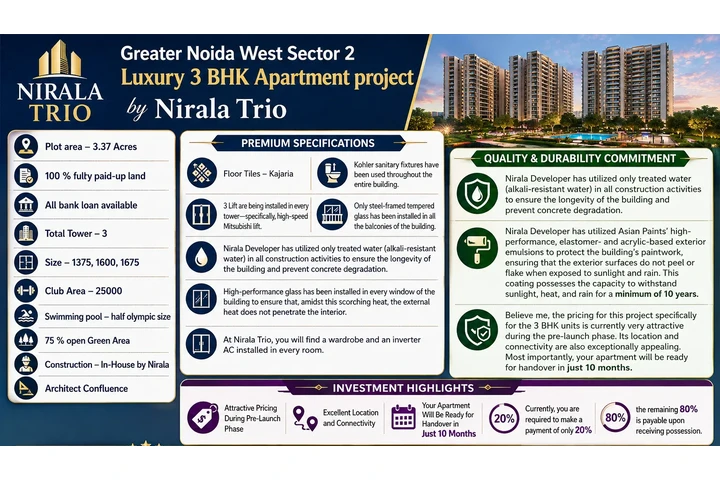 3 BHK apartment Greater Noida image 1
