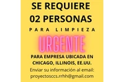 02PERSONAL DE LIMPIEZA URGENTE en Chicago