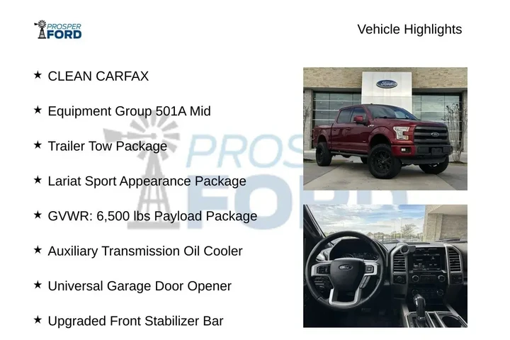 $23995 : Ford F-150 2015 4x4 Lariat 4 image 5