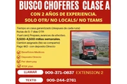 🚚 BUSCAMOS CHOFERES CLASE: A en Los Angeles