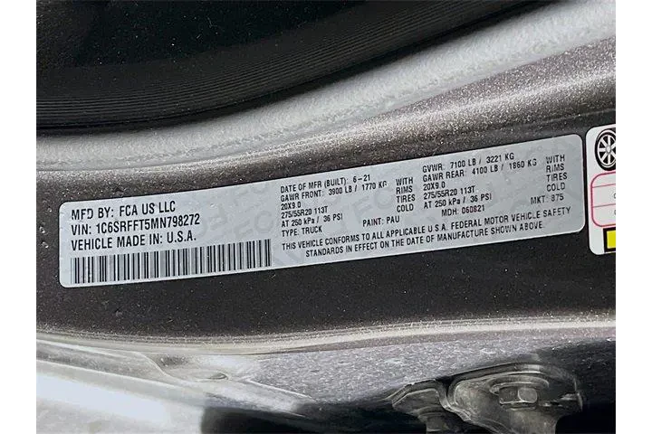 $37975 : Ram 1500 2021 4x4 Big Horn 4 image 9