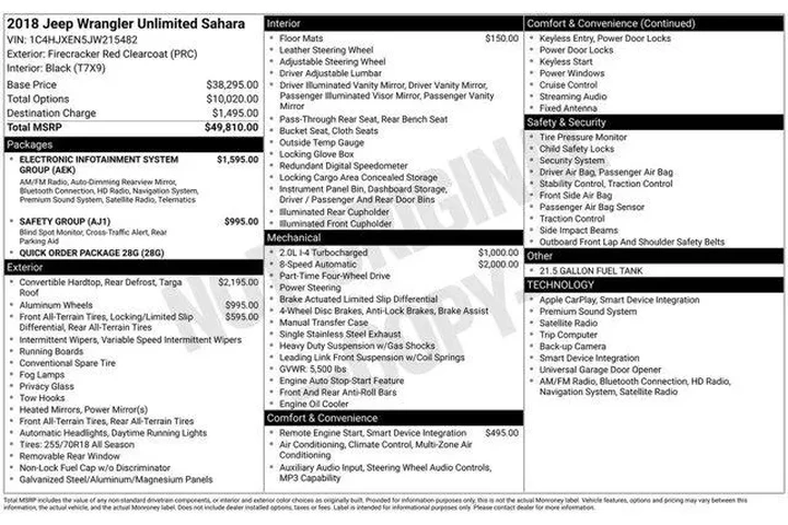 $25996 : Jeep Wrangler Unlimited 2018 image 9