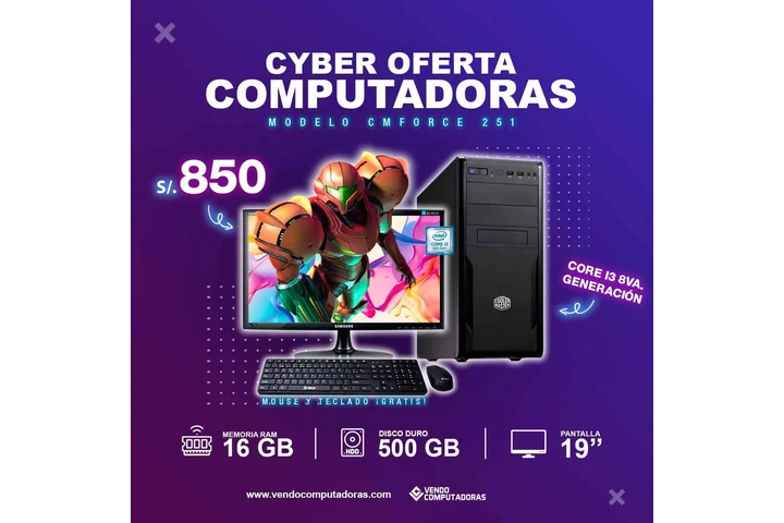 Computadora Intel Core i3 8va. image 5