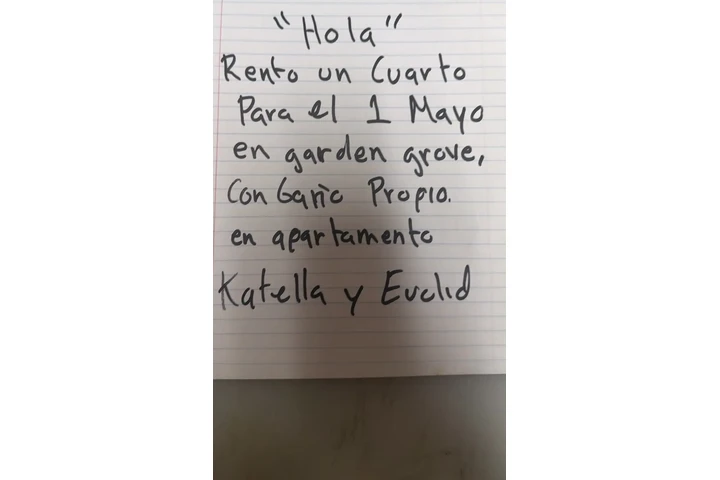 $1200 : Rento cuarto para el 1 de mayo image 1