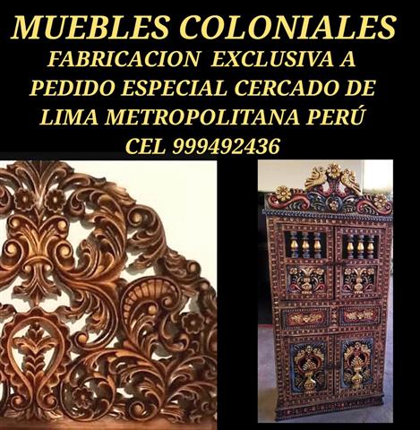 $1 : Mueble Bar colonial PERÚ image 5