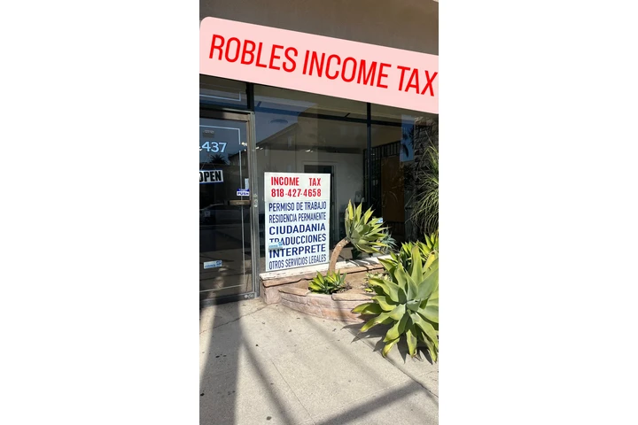 ROBLES INCOME TAX 818-858-4167 image 1