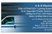 AD electric  626-723-5310 en Los Angeles