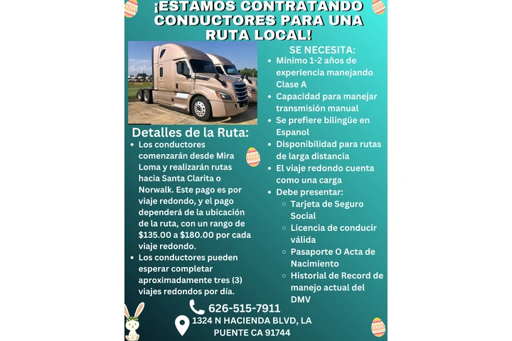 MANEJADOR DE CAMINOETA CLASE A image 1