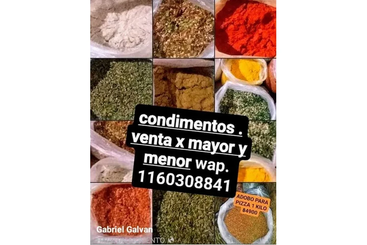 Condimentoss de 1 calidad image 2