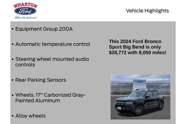 $23990 : Ford Bronco Sport 2024 AWD B image 5