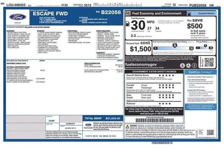 $21570 : Ford Escape 2023 Active 4dr image 2