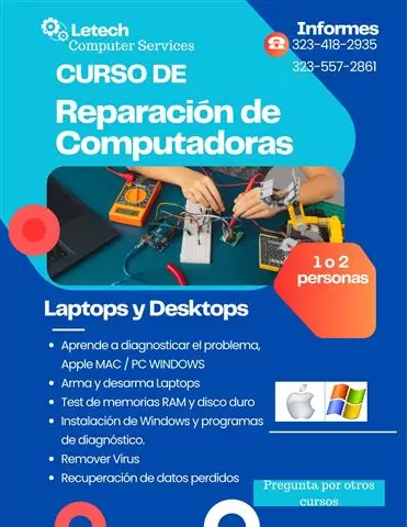 Curso Reparacion Laptops/PC's image 1