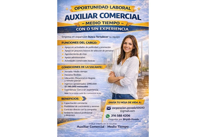 Auxiliar Comercial image 1
