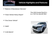 $37951 : Honda Pilot 2023 AWD EX-L 4d thumbnail