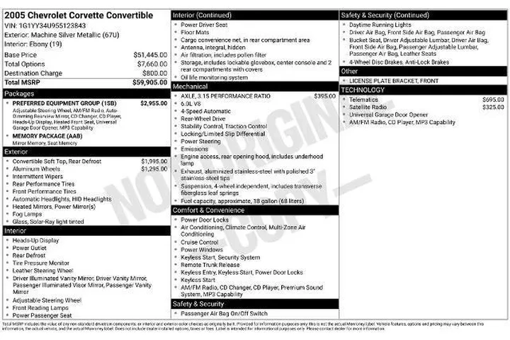 $24753 : Chevrolet Corvette 2005 2dr image 2