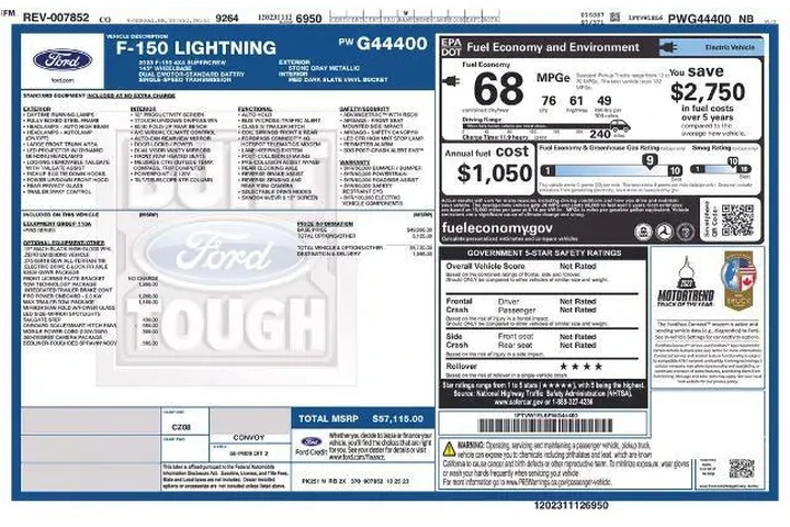 $39910 : Ford F-150 Lightning 2023 AW image 3