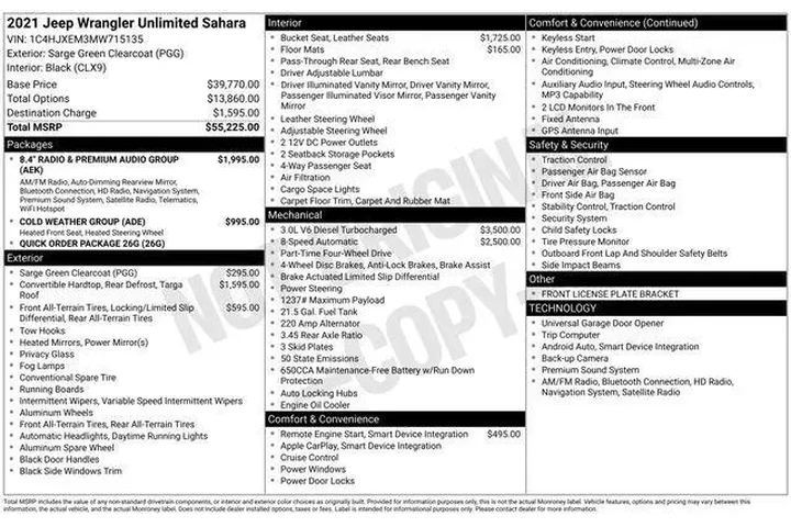 $33838 : Jeep Wrangler Unlimited 2021 image 9