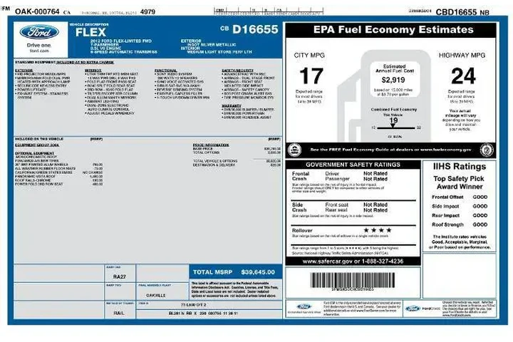 $7500 : Ford Flex 2012 Titanium 4dr image 2