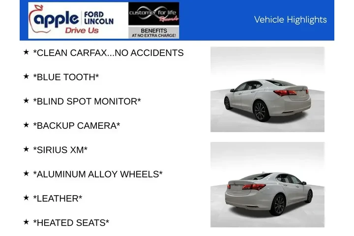 $10300 : Acura TLX 2015 V6 4dr Sedan image 9