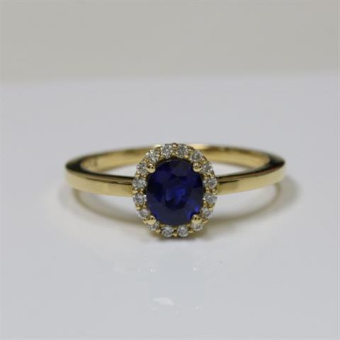 $3799 : 1.44 cttw Blue Sapphire Rings image 3