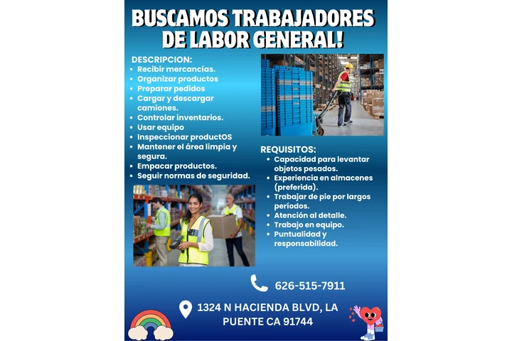 GENERAL LABOR WORKERS!!! image 1